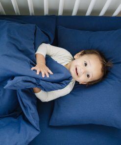 Ecolino Crib Sheet, 100% Organic Cotton, Navy Blue