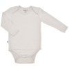 Imperfect Baby Bodysuit, Long Sleeve, Merino Wool, Oat