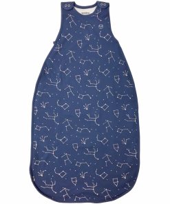4 Season Big Kid Sleep Bag, Merino Wool & Organic Cotton, 4 - 6 Years, Night Sky