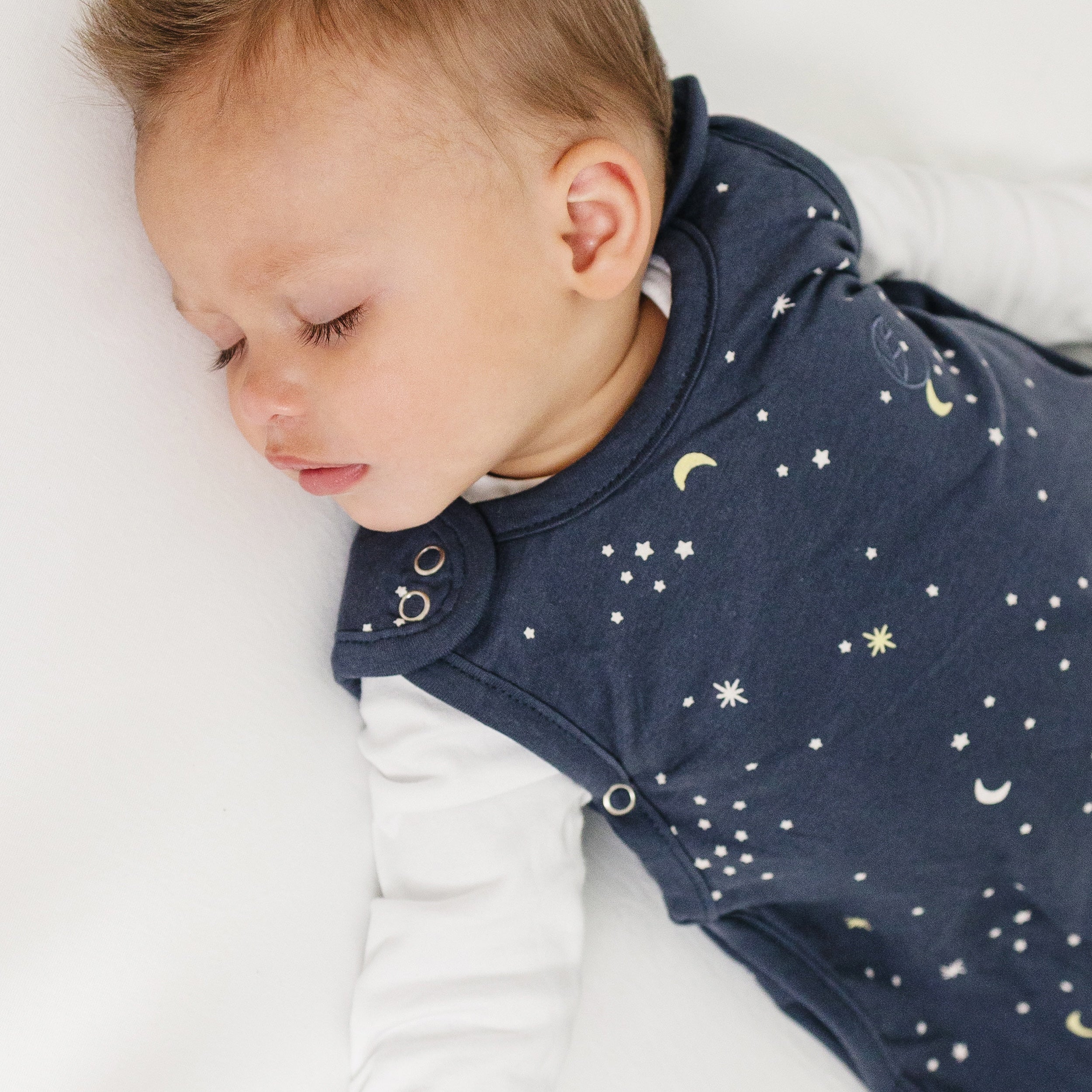 Ecolino Adjustable Toddler Sleep Bag, Organic Cotton, Universal Size: 2 - 4 Years, Milky Way Ink - Image 3