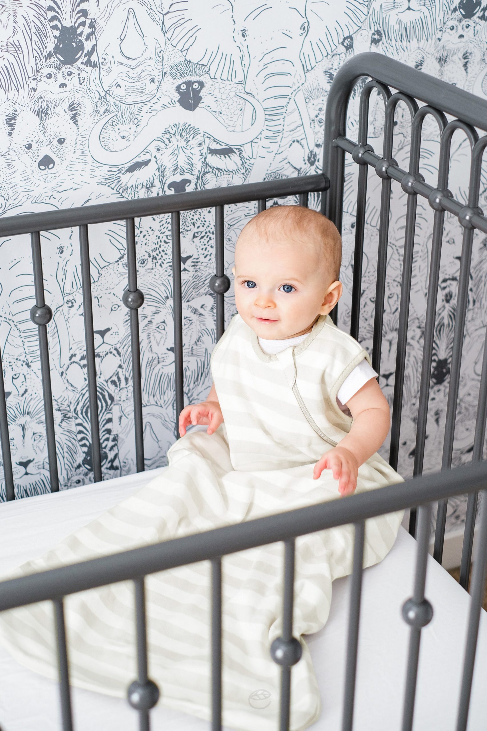 Ecolino Organic Cotton Classic Baby Sleep Bag or Sack, Gray - Image 5