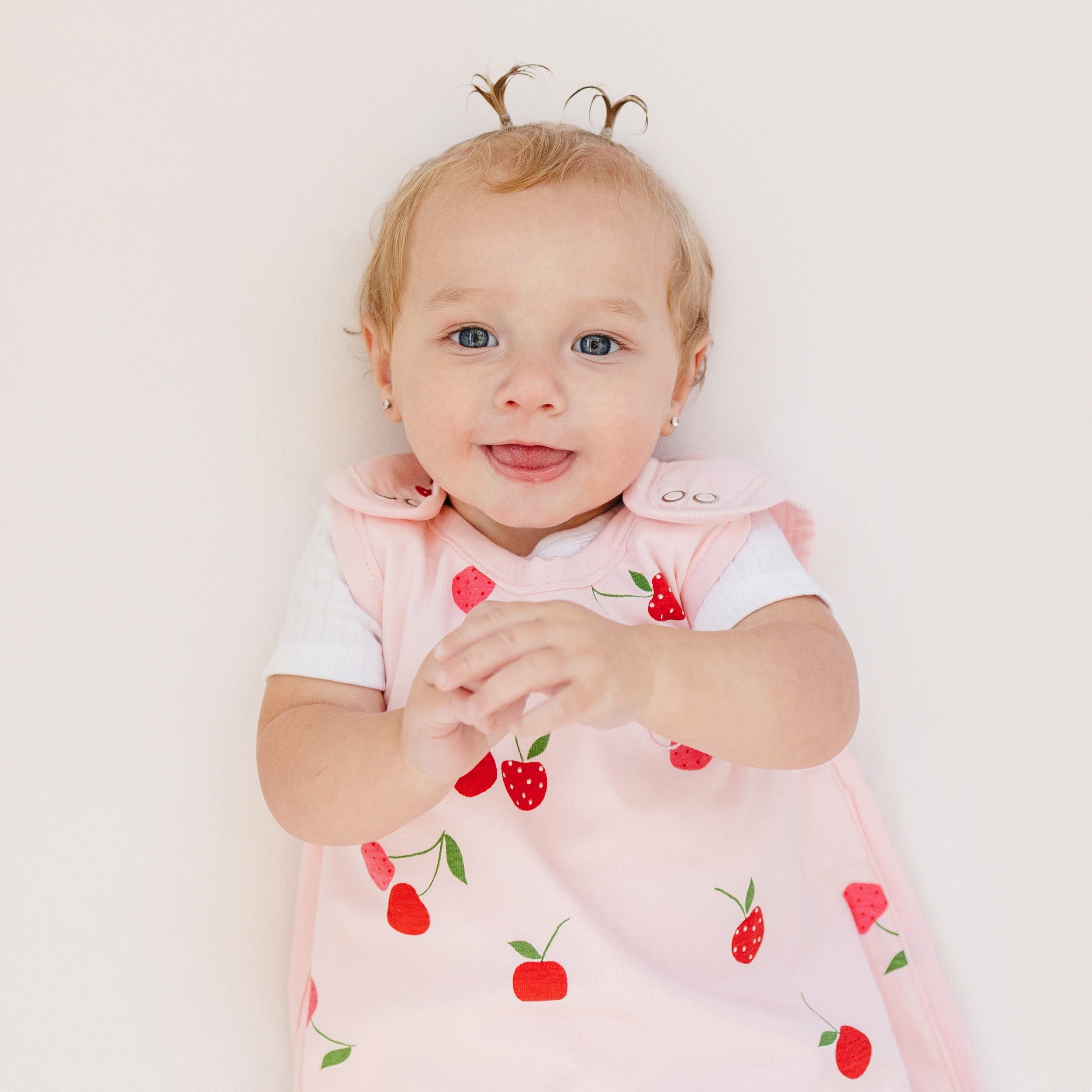 Ecolino Adjustable Toddler Sleep Bag, Organic Cotton, Universal Size: 2 - 4 Years, Cherry - Image 4