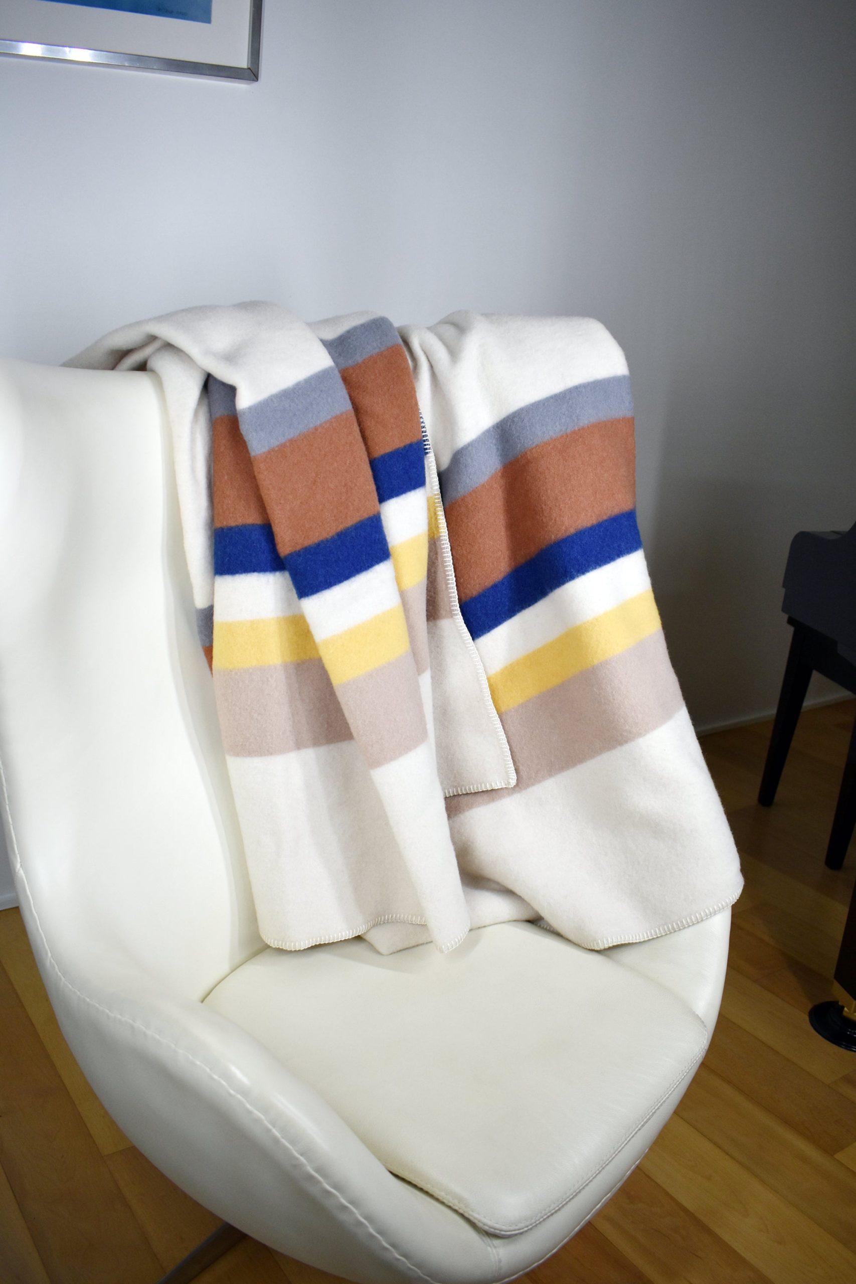 Wool Blanket, Cream Dunes - Image 4