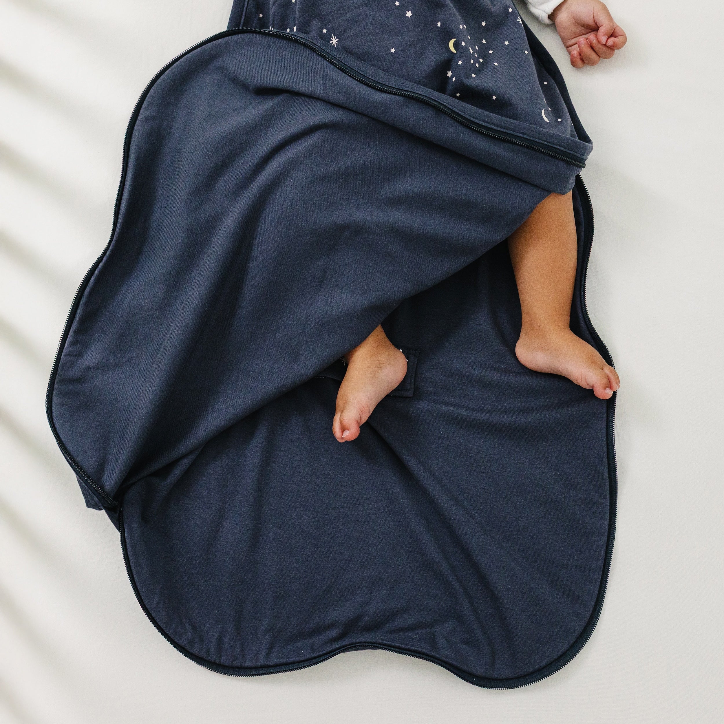 Ecolino Adjustable Toddler Sleep Bag, Organic Cotton, Universal Size: 2 - 4 Years, Milky Way Ink - Image 5