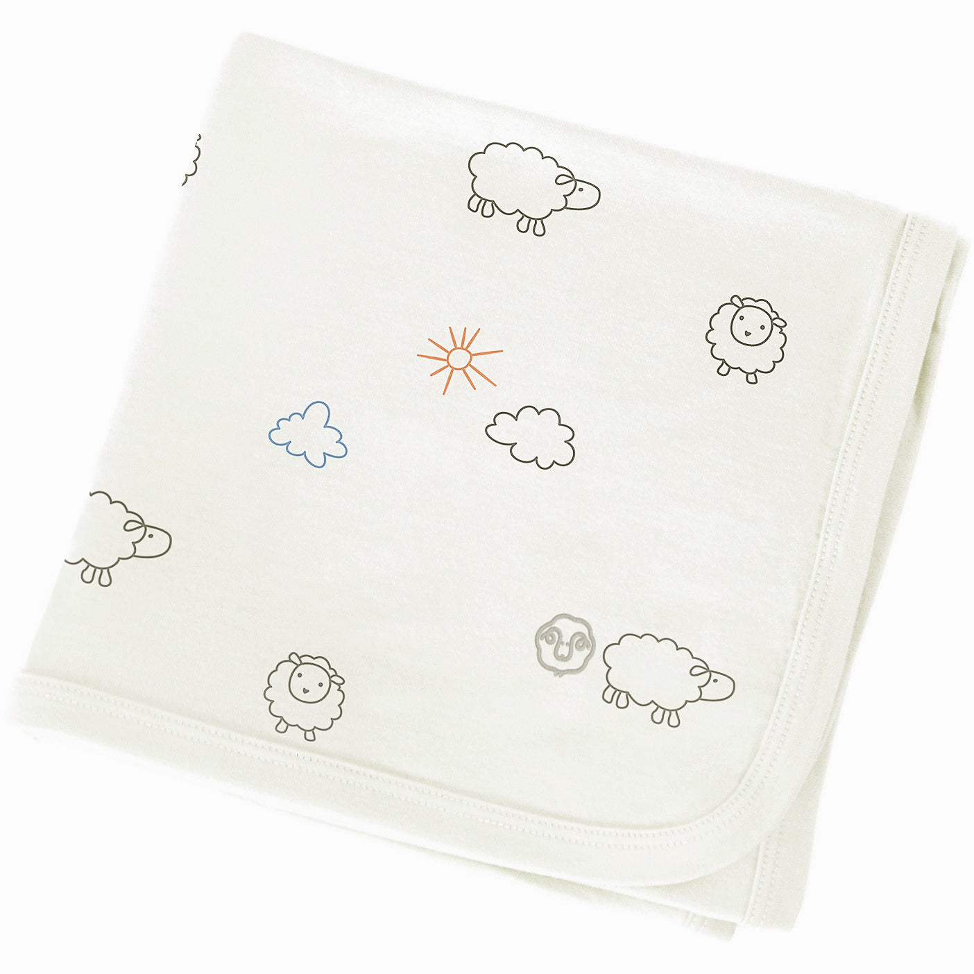 Swaddle Blanket, Merino Wool, Newborn to 3 Months, Sheep - Image 4