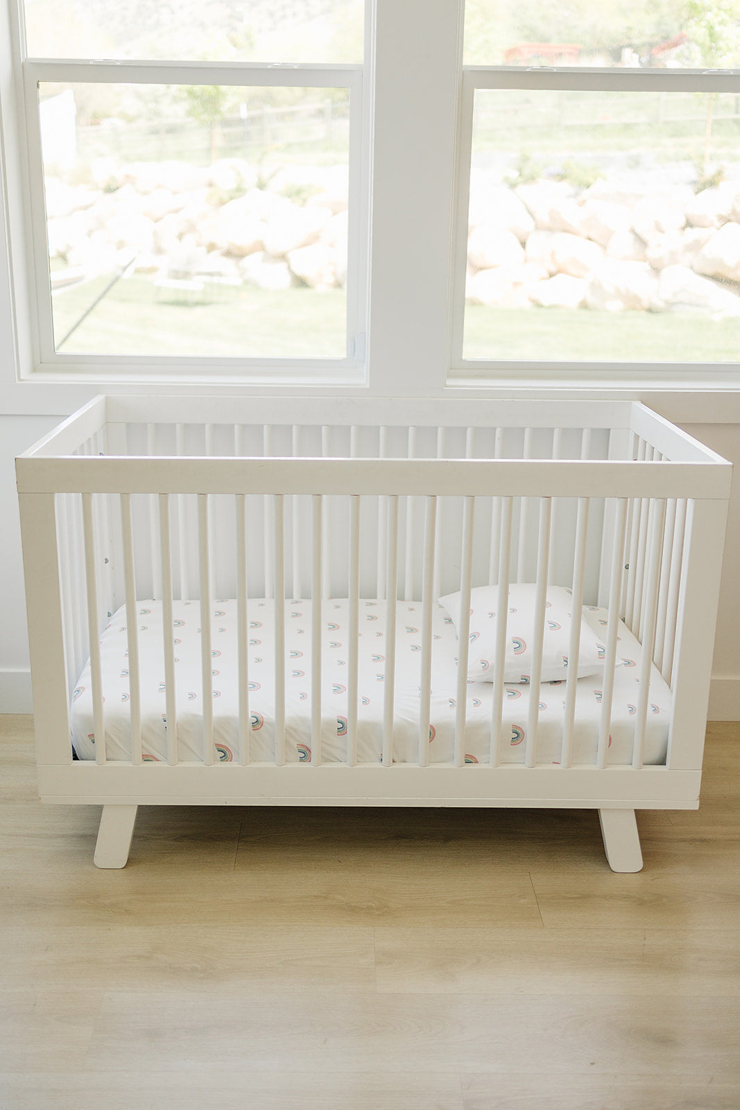 Ecolino Crib Sheet, 100% Organic Cotton, Rainbow - Image 2