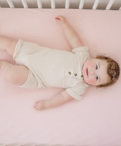 Ecolino Crib Sheet, 100% Organic Cotton, Petal