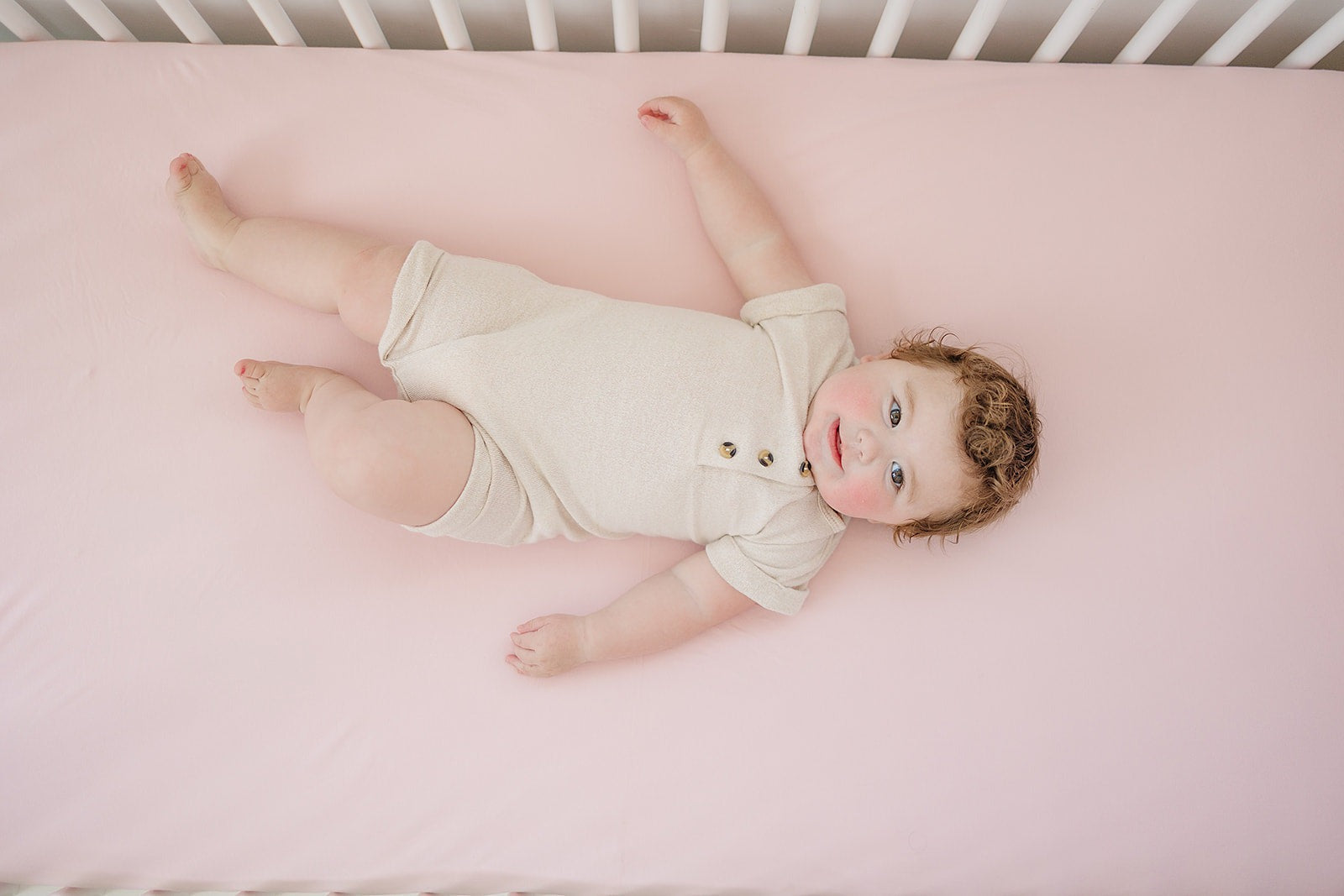 Ecolino Crib Sheet, 100% Organic Cotton, Petal