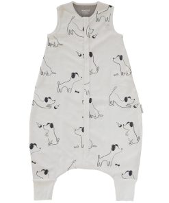 4 Season Baby Sleep Bag with Feet, Merino Wool & Organic Cotton, Puppy