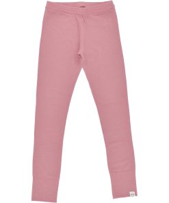 Imperfect Kids Merino Wool Base Layer, Leggings, Blush Pink