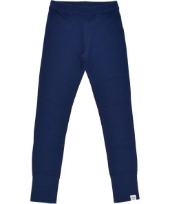 Imperfect Kids Merino Wool Base Layer, Leggings, Deep Blue