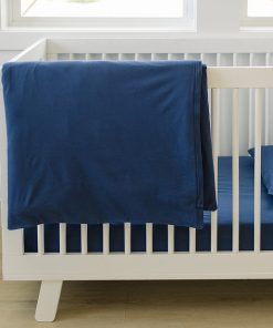 Imperfect Ecolino Duvet Cover, 100% Organic Cotton, Crib or Toddler, Navy Blue