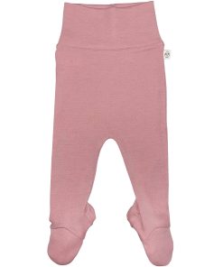 Baby Footed Pants, Merino Wool, Blush