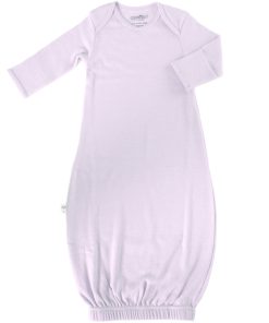 Imperfect Baby Gown, Merino Wool, 0-6 Months, Lilac