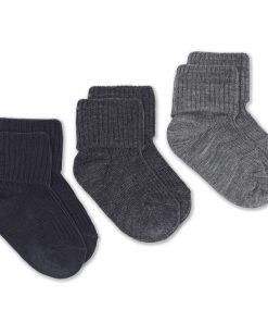 Imperfect Wool Socks, Baby and Toddler, Light & Dark Slate