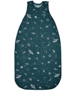 Imperfect 4 Season Ultimate Toddler Sleep Bag, Merino Wool & Organic Cotton, 2 - 4 Years, Space - GLOW IN THE DARK