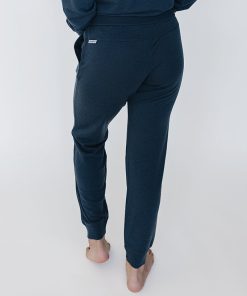 Women's Merino Wool Jogger Pants, Blue Graphite