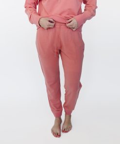 Women's Merino Wool Jogger, Dusty Rose