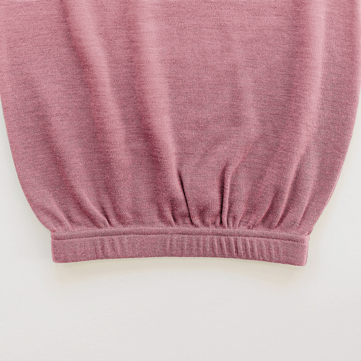 Baby Gown, Merino Wool, 0-6 Months, Blush - Image 4