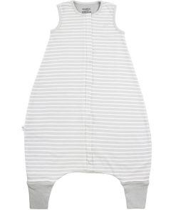 4 Season Baby Sleep Bag with Feet, Merino Wool & Organic Cotton, Birch Gray