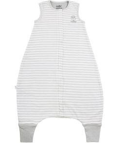 Imperfect 4 Season Baby Sleep Bag with Feet, Merino Wool & Organic Cotton, Birch Gray