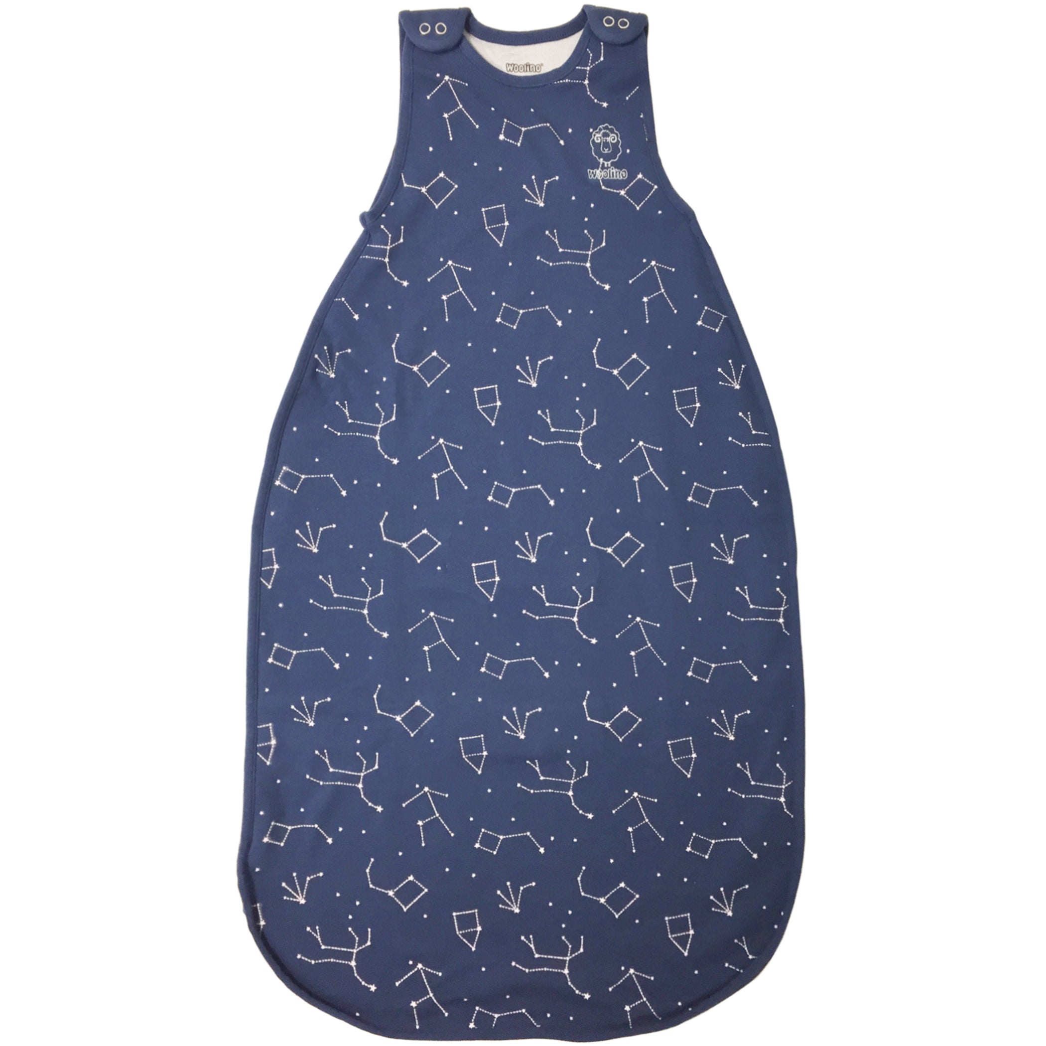 Imperfect 4 Season Big Kid Sleep Bag, Merino Wool & Organic Cotton, 4 - 6 Years, Night Sky