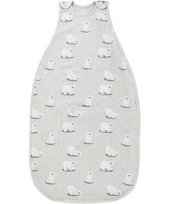 IMPERFECT 4 Season Ultimate Baby Sleep Bag, Merino Wool & Organic Cotton, Polar Bear