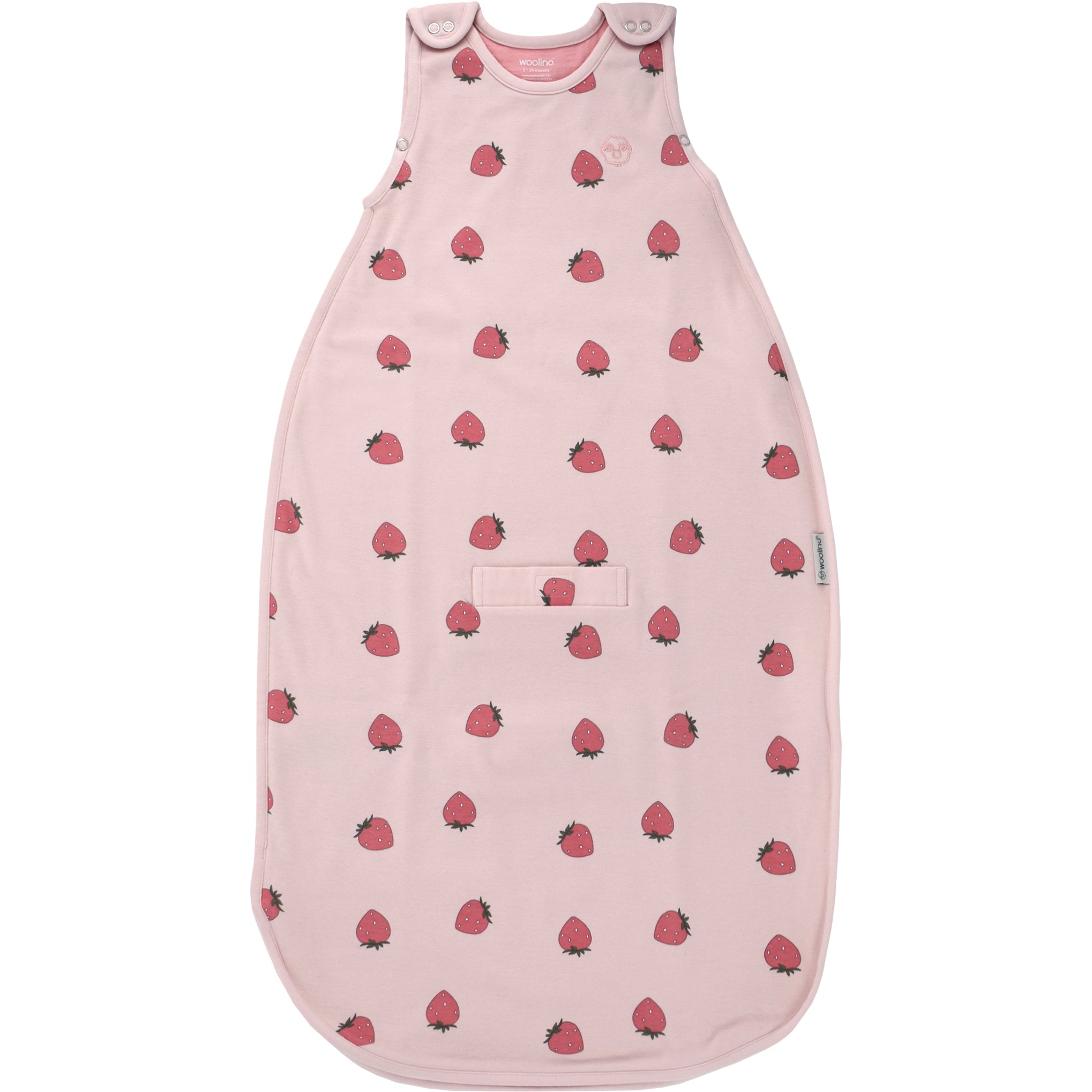 Imperfect 4 Season Ultimate Toddler Sleep Bag, Merino Wool & Organic Cotton, 2 - 4 Years, Strawberry