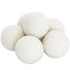 Wool Dryer Balls, 6 Pack XL Size, White