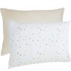 Imperfect Ecolino Pillowcase, 100% Organic Cotton, 2 Pack, Oat + Dots